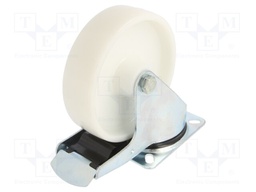 Transport wheel; Ø: 160mm; W: 40mm; H: 195mm; torsional with lock