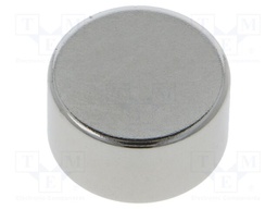 Magnet: permanent; neodymium; 135N; Ø: 23mm; H: 12mm