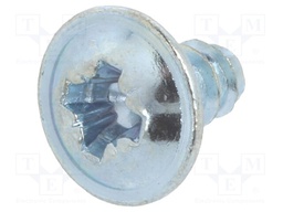 Screw; for plastic; 3,5x6,5; Head: button; Phillips; zinc; Size: PH2