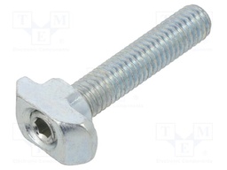 Screw; for profiles; Width of the groove: 8mm; L: 30mm; steel; zinc