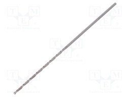Drill bit; for metal; Ø: 0.7mm; L: 42mm; HSS; Working part len: 21mm