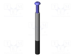 Push rod; Ø: 6mm; screw-in; L: 60mm; Thread: M4x10