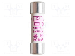 Fuse; 10A; 1kV; 10.3x38mm; 10pcs.