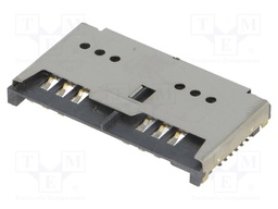Connector: for cards; SIM; 2x SIM; SMT; 10000cycles