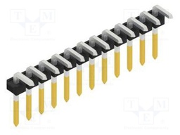 Connector: pin strips; pin header; male; PIN: 12; 2.54mm; THT; 1x12