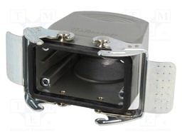 Enclosure: for HDC connectors; size 10B; for cable; high; metal