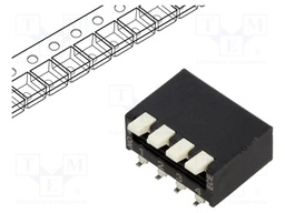 Switch: DIP-SWITCH; Poles number: 4; OFF-ON; 25mA/24VDC; Pos: 2/4