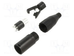 METAL PLUG STR CORD      5 PIN