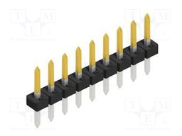 Connector: pin strips; pin header; male; PIN: 9; 2mm; THT; 1x9; 100V