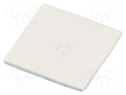 Tape: heat transfer; W: 30mm; L: 30mm; Thk: 2mm; 2W/mK; grey; 20kV; 1s.