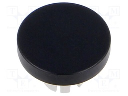 Actuator lens; 22mm; 61; Colour: black; Mat: aluminium; Ø19.7mm