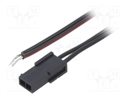 Cable; Micro-Fit 3.0; MX-43020-0201,male,cables; PIN: 2; 0.25m; 4A
