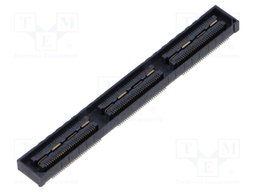 Mezzanine Connector, Ground Plane, Receptacle, 0.5 mm, 2 Rows, 180 Contacts, Surface Mount