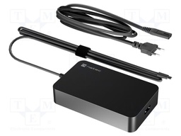 Power supply: switching; 5÷20VDC; 4.5A; Out: USB C plug; 90W; 90%