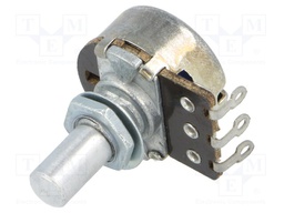 Potentiometer: shaft; single turn; 100kΩ; 200mW; ±20%; on panel