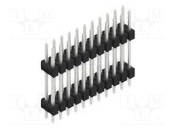 Connector: pin strips; pin header; male; PIN: 22; 2.54mm; THT; 2x11