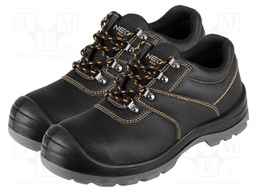 Shoes; Size: 45; black; leather; oils,slip,solvent