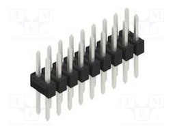 Connector: pin strips; pin header; male; PIN: 18; 2.54mm; THT; 2x9