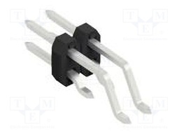 Connector: pin strips; pin header; male; PIN: 4; 2mm; SMT; 2x2; 100V