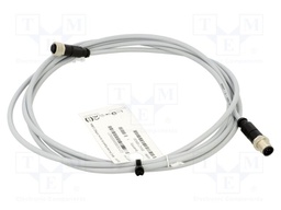 Cable: for sensors/automation; plug; PIN: 5; M12 male,M12 female