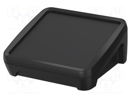 Enclosure: desktop; BoPad; X: 122mm; Y: 118mm; Z: 57.6mm; ABS; black