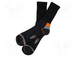 Work socks; Size: 43-46; black; high