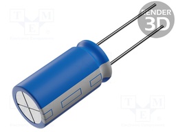 Capacitor: electrolytic; THT; 1000uF; 35VDC; Ø16x25mm; Pitch: 7.5mm