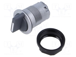 Switch: rotary; 22mm; Stabl.pos: 1; IP65; Pos: 3; Cutout: Ø22.3mm