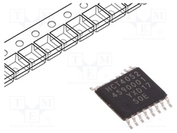 IC: digital; demultiplexer/multiplexer; SMD; TSSOP16; Series: HCT