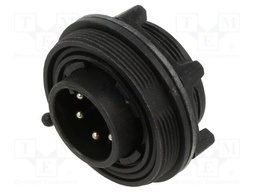 Connector: circular; socket; male; PIN: 6; 5A; 277V; IP68,IP69K