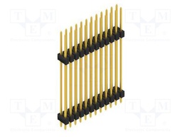Connector: pin strips; pin header; male; PIN: 24; 2.54mm; THT; 2x12