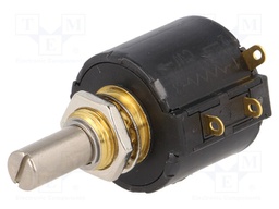 Potentiometer: shaft; multiturn; 10kΩ; 1.5W; ±3%; 6.35mm; linear