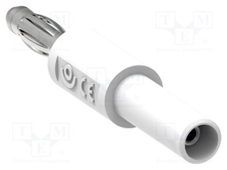 Adapter; white; 60VDC; 10A; 53mm; Type: non-insulated; 30VAC