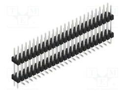 Connector: pin strips; pin header; male; PIN: 50; 2.54mm; SMT; 2x25