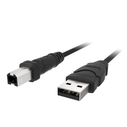 Cable; USB 2.0; USB A plug,USB B plug; 1.8m; black; Core: CCA