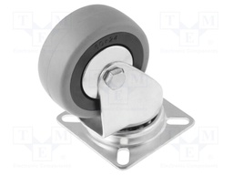 Transport wheel; Ø: 60mm; W: 24mm; H: 83mm; torsional; 500N