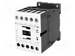 Contactor: 3-pole; NO x3; Auxiliary contacts: NC; 24VDC; 9A; DILM9