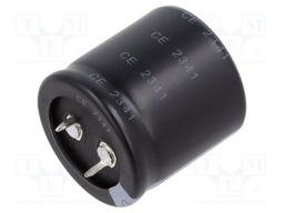 Capacitor: electrolytic; SNAP-IN; 2200uF; 80VDC; Ø22x25mm; ±20%