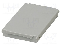 Cover; grey; UL94V-0; BC 71,6; polycarbonate; snap-fastener; Z: 8mm