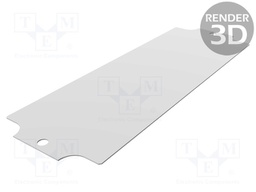 Mounting plate; steel; W: 63mm; L: 178.5mm; Series: 1590ZGRP