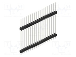 Connector: pin strips; pin header; male; PIN: 19; 2.54mm; THT; 1x19