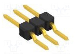 Connector: pin strips; pin header; male; PIN: 3; 2.54mm; SMT; 1x3