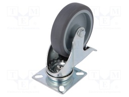 Transport wheel; Ø: 100mm; W: 27mm; H: 134mm; torsional with lock