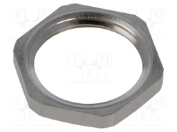Nut; G1/2"; brass; Plating: nickel