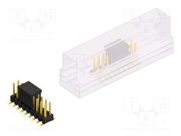 Connector: pin strips; pin header; male; PIN: 18; 2.54mm; SMT; 2x9