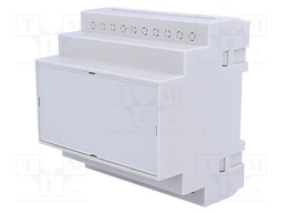 Enclosure: for DIN rail mounting; Y: 90mm; X: 87mm; Z: 65mm; grey