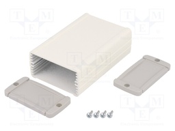 Enclosure: multipurpose; with panel; TEKAL; X: 60mm; Y: 100mm; grey
