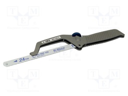 Mini saw frame; L: 330mm; metal; 24teeth/inch; Blade len: 250mm