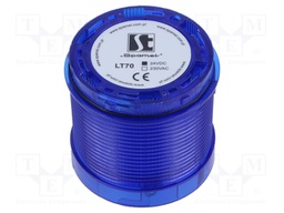 Signaller: lighting; LED; blue; 24VDC