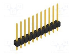 Connector: pin strips; pin header; male; PIN: 11; 2.54mm; THT; 1x11